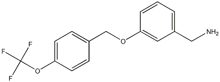 (3-{[4-(trifluoromethoxy)phenyl]methoxy}phenyl)methanamine 结构式