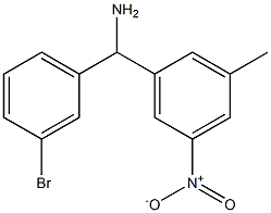 (3-bromophenyl)(3-methyl-5-nitrophenyl)methanamine 结构式