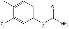 (3-chloro-4-methylphenyl)urea 结构式