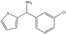 (3-chlorophenyl)(thiophen-2-yl)methanamine 结构式