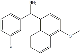 (3-fluorophenyl)(4-methoxynaphthalen-1-yl)methanamine 结构式