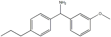 (3-methoxyphenyl)(4-propylphenyl)methanamine 结构式
