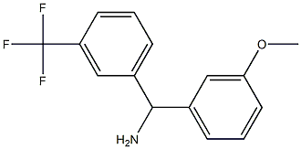 (3-methoxyphenyl)[3-(trifluoromethyl)phenyl]methanamine 结构式