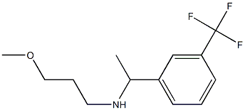 (3-methoxypropyl)({1-[3-(trifluoromethyl)phenyl]ethyl})amine 结构式