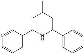 (3-methyl-1-phenylbutyl)(pyridin-3-ylmethyl)amine 结构式