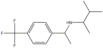 (3-methylbutan-2-yl)({1-[4-(trifluoromethyl)phenyl]ethyl})amine 结构式