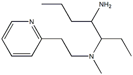 (4-aminoheptan-3-yl)(methyl)[2-(pyridin-2-yl)ethyl]amine 结构式