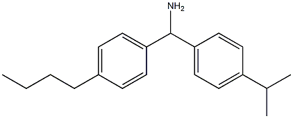 (4-butylphenyl)[4-(propan-2-yl)phenyl]methanamine 结构式