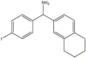 (4-iodophenyl)(5,6,7,8-tetrahydronaphthalen-2-yl)methanamine 结构式