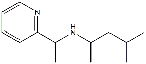 (4-methylpentan-2-yl)[1-(pyridin-2-yl)ethyl]amine 结构式