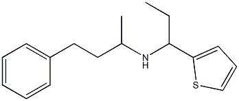 (4-phenylbutan-2-yl)[1-(thiophen-2-yl)propyl]amine 结构式