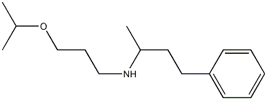 (4-phenylbutan-2-yl)[3-(propan-2-yloxy)propyl]amine 结构式