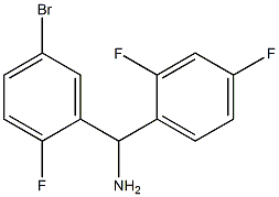 (5-bromo-2-fluorophenyl)(2,4-difluorophenyl)methanamine 结构式
