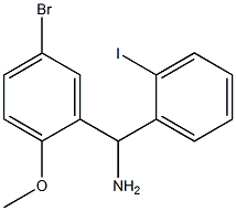 (5-bromo-2-methoxyphenyl)(2-iodophenyl)methanamine 结构式