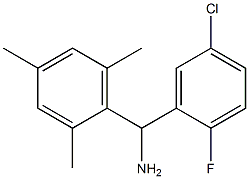 (5-chloro-2-fluorophenyl)(2,4,6-trimethylphenyl)methanamine 结构式