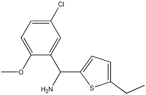 (5-chloro-2-methoxyphenyl)(5-ethylthiophen-2-yl)methanamine 结构式