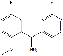 (5-fluoro-2-methoxyphenyl)(3-fluorophenyl)methanamine 结构式