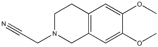 (6,7-dimethoxy-3,4-dihydroisoquinolin-2(1H)-yl)acetonitrile 结构式