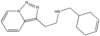 (cyclohex-3-en-1-ylmethyl)(2-{[1,2,4]triazolo[3,4-a]pyridin-3-yl}ethyl)amine 结构式