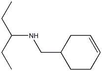 (cyclohex-3-en-1-ylmethyl)(pentan-3-yl)amine 结构式