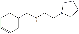 (cyclohex-3-en-1-ylmethyl)[2-(pyrrolidin-1-yl)ethyl]amine 结构式