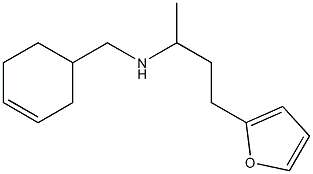 (cyclohex-3-en-1-ylmethyl)[4-(furan-2-yl)butan-2-yl]amine 结构式