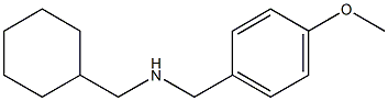 (cyclohexylmethyl)[(4-methoxyphenyl)methyl]amine 结构式
