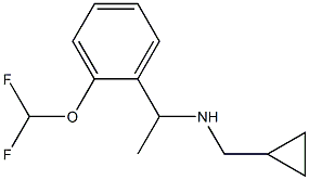 (cyclopropylmethyl)({1-[2-(difluoromethoxy)phenyl]ethyl})amine 结构式
