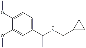 (cyclopropylmethyl)[1-(3,4-dimethoxyphenyl)ethyl]amine 结构式