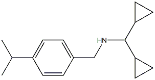 (dicyclopropylmethyl)({[4-(propan-2-yl)phenyl]methyl})amine 结构式