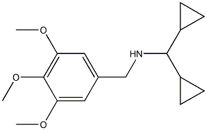 (dicyclopropylmethyl)[(3,4,5-trimethoxyphenyl)methyl]amine 结构式