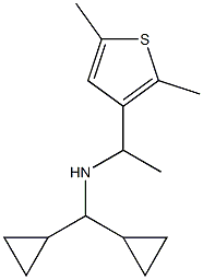 (dicyclopropylmethyl)[1-(2,5-dimethylthiophen-3-yl)ethyl]amine 结构式