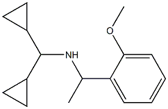 (dicyclopropylmethyl)[1-(2-methoxyphenyl)ethyl]amine 结构式