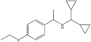 (dicyclopropylmethyl)[1-(4-ethoxyphenyl)ethyl]amine 结构式