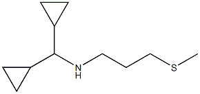 (dicyclopropylmethyl)[3-(methylsulfanyl)propyl]amine 结构式