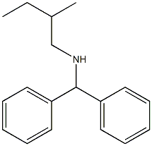 (diphenylmethyl)(2-methylbutyl)amine 结构式