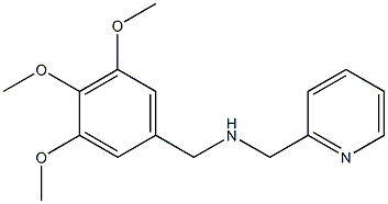 (pyridin-2-ylmethyl)[(3,4,5-trimethoxyphenyl)methyl]amine 结构式