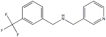 (pyridin-3-ylmethyl)({[3-(trifluoromethyl)phenyl]methyl})amine 结构式