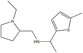 [(1-ethylpyrrolidin-2-yl)methyl][1-(5-methylthiophen-2-yl)ethyl]amine 结构式