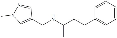 [(1-methyl-1H-pyrazol-4-yl)methyl](4-phenylbutan-2-yl)amine 结构式