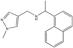 [(1-methyl-1H-pyrazol-4-yl)methyl][1-(naphthalen-1-yl)ethyl]amine 结构式