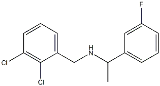 [(2,3-dichlorophenyl)methyl][1-(3-fluorophenyl)ethyl]amine 结构式