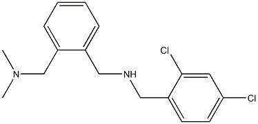 [(2,4-dichlorophenyl)methyl]({2-[(dimethylamino)methyl]phenyl}methyl)amine 结构式