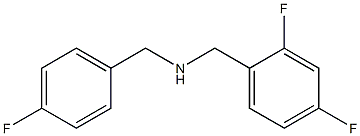 [(2,4-difluorophenyl)methyl][(4-fluorophenyl)methyl]amine 结构式