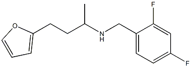 [(2,4-difluorophenyl)methyl][4-(furan-2-yl)butan-2-yl]amine 结构式