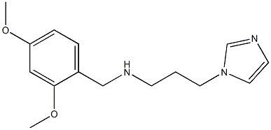 [(2,4-dimethoxyphenyl)methyl][3-(1H-imidazol-1-yl)propyl]amine 结构式