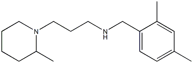 [(2,4-dimethylphenyl)methyl][3-(2-methylpiperidin-1-yl)propyl]amine 结构式