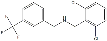 [(2,6-dichlorophenyl)methyl]({[3-(trifluoromethyl)phenyl]methyl})amine 结构式