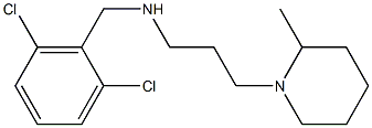 [(2,6-dichlorophenyl)methyl][3-(2-methylpiperidin-1-yl)propyl]amine 结构式