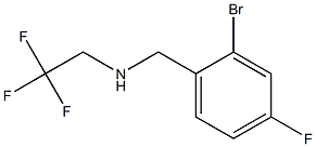 [(2-bromo-4-fluorophenyl)methyl](2,2,2-trifluoroethyl)amine 结构式